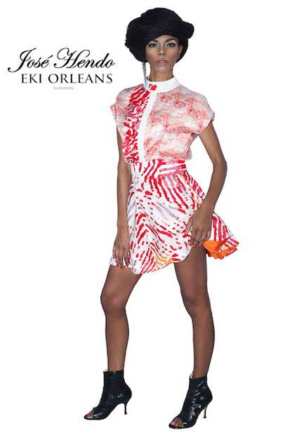 Eki Orleans silk african sustainable print skirt and blouse