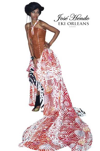 Eki Orleans silk african sustainable print dress