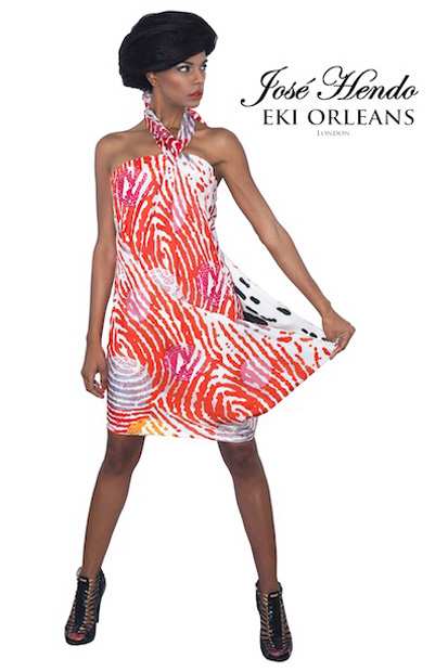 AW15, Eki Orleans silk african sustainable print dress