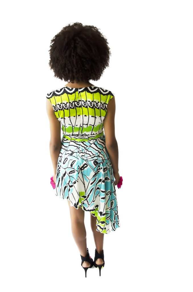 Eki Orleans african inspired silk sustainable print dress