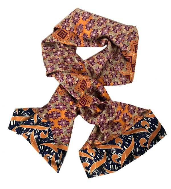African inspired silk scarves