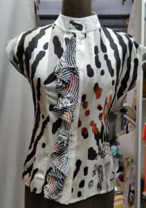 Eki Orleans african inspired silk sustainable print blouse