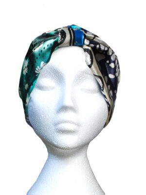 Blue EKI Silk turban